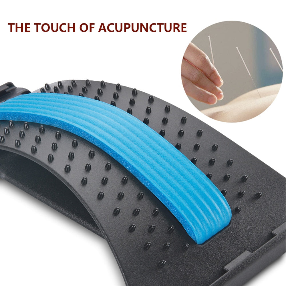 Back Massage Stretcher Back Roller Lumbar Support Relaxation Spine Pain Relief Board eck Massage Office Use Fitness Equipment